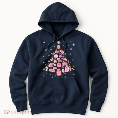 Pig Christmas Tree Hoodie