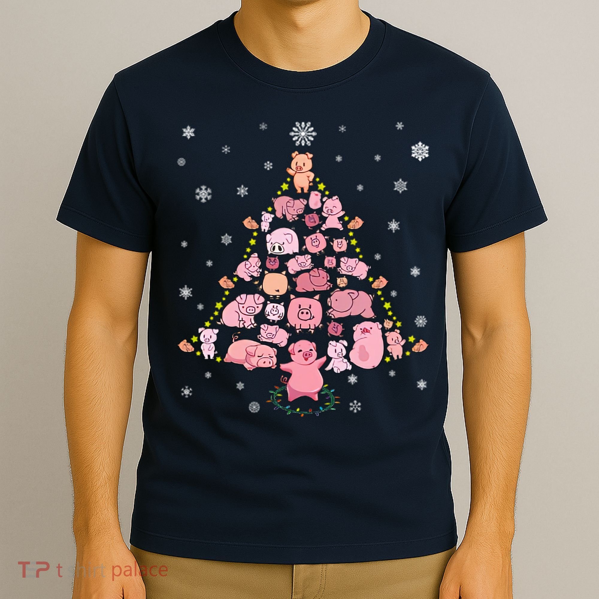 Pig Christmas Tree T-Shirt