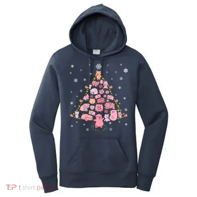 Pig Christmas Tree Women's Hoodie