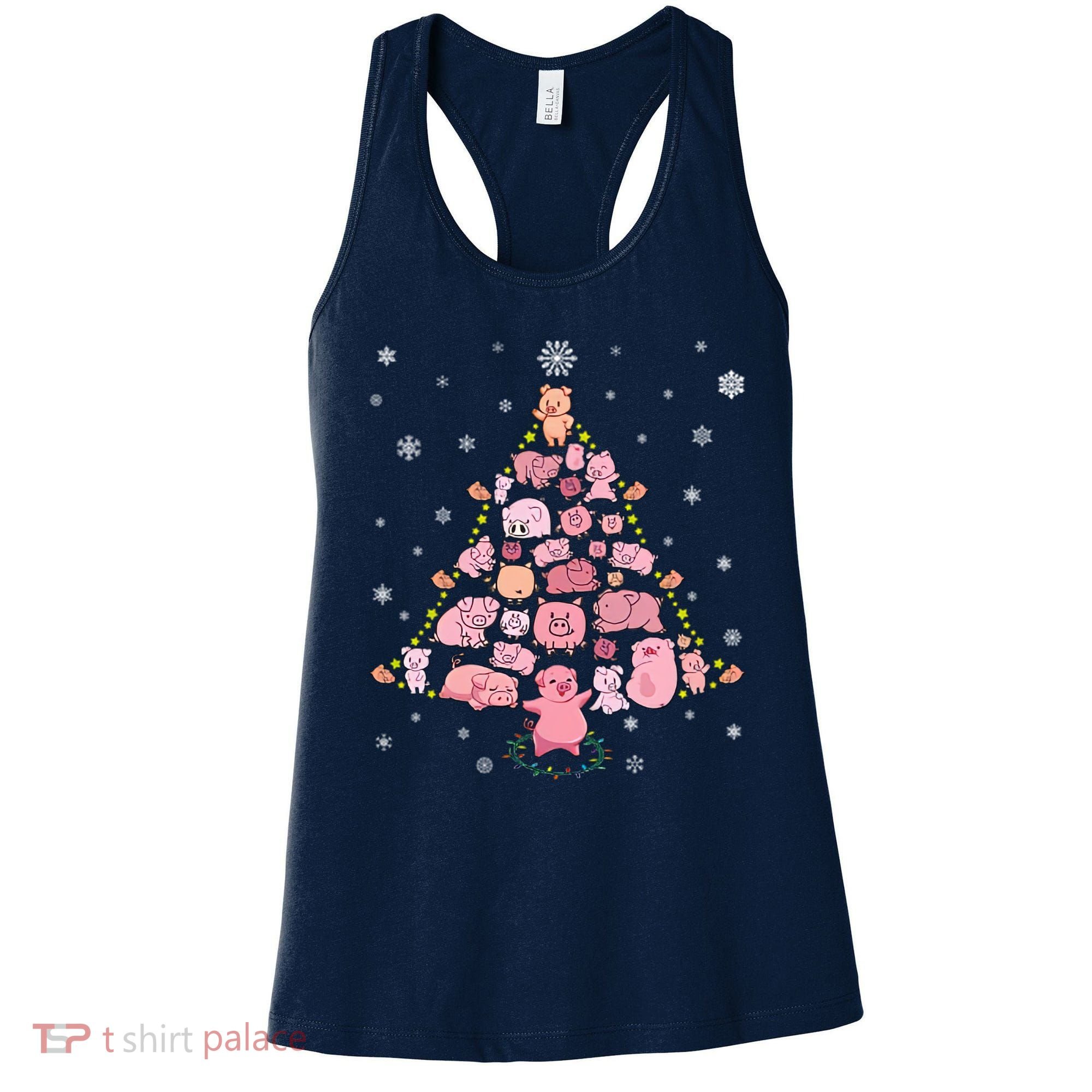 Pig Christmas Tree Women's Tank Top