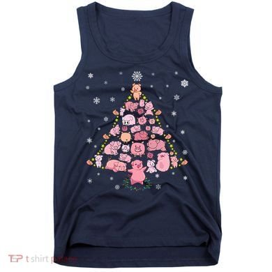 Pig Christmas Tree Tank Top