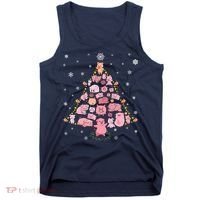Pig Christmas Tree Tank Top thumb 0