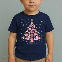 Pig Christmas Tree Toddler T-Shirt thumb 2
