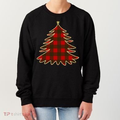 Plaid Christmas Tree Women's Sweatshirt