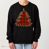 Plaid Christmas Tree Women's Sweatshirt thumb 0