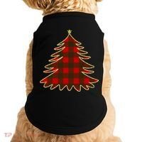 Plaid Christmas Tree Doggie Tank thumb 0