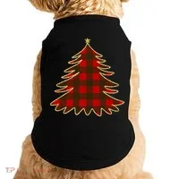 Plaid Christmas Tree Doggie Tank thumb 0