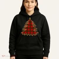 Plaid Christmas Tree Hoodie thumb 5