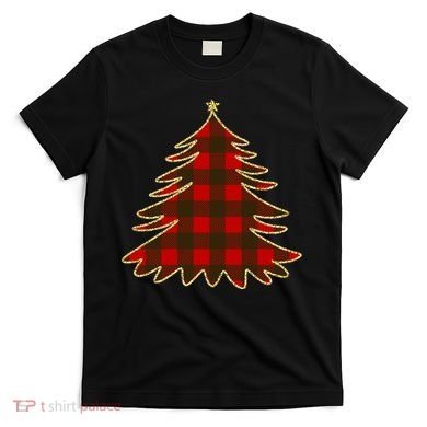 Plaid Christmas Tree T-Shirt