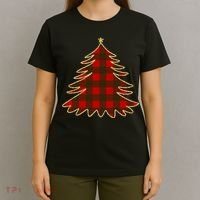 Plaid Christmas Tree T-Shirt thumb 4