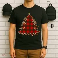 Plaid Christmas Tree T-Shirt thumb 6