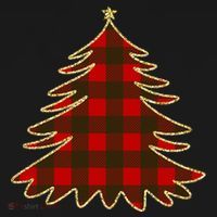 Plaid Christmas Tree T-Shirt thumb 7