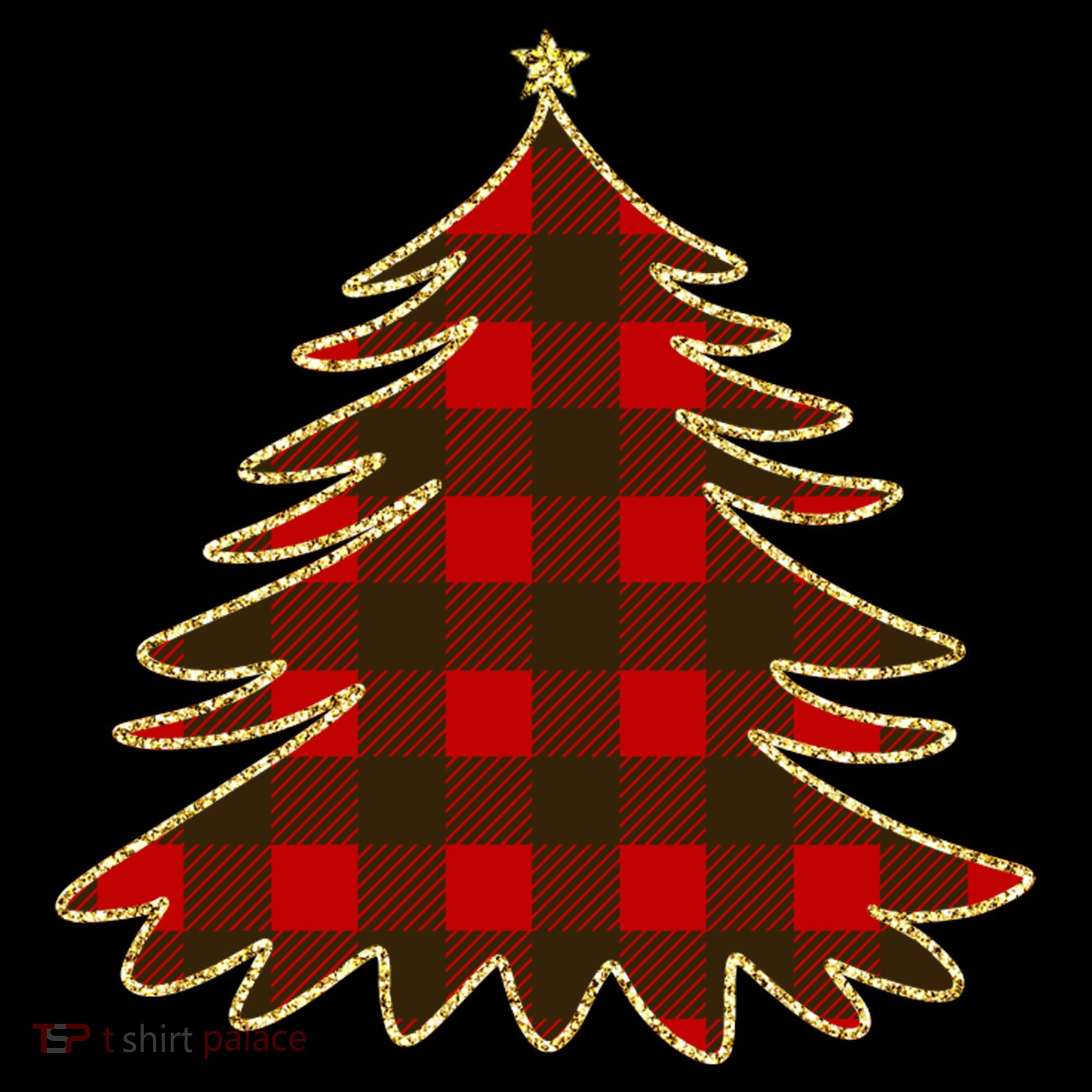 Plaid Christmas Tree Bucket Hat