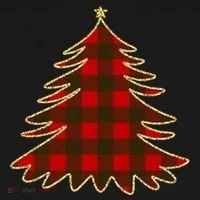 Plaid Christmas Tree Bucket Hat thumb 4
