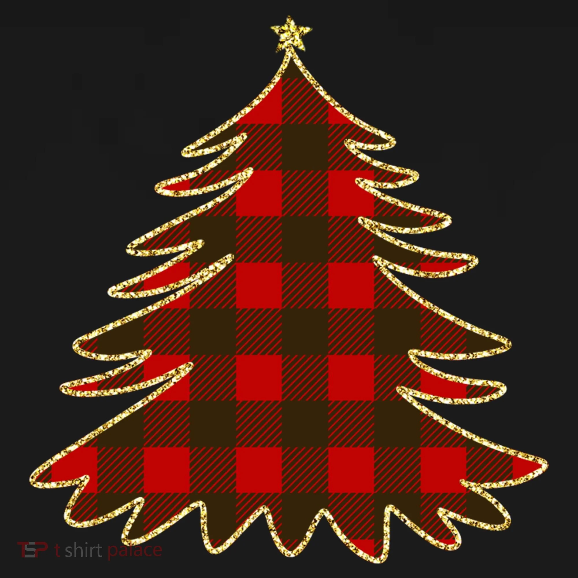 Plaid Christmas Tree Bucket Hat