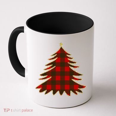 Plaid Christmas Tree Coffee Mug