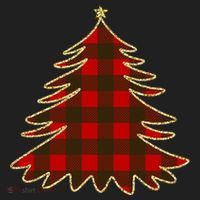 Plaid Christmas Tree Beanie thumb 2