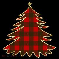 Plaid Christmas Tree Ornament thumb 1