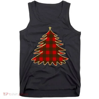 Plaid Christmas Tree Tank Top