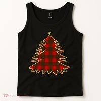 Plaid Christmas Tree Tank Top thumb 2