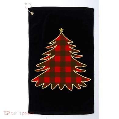 Plaid Christmas Tree Golf Towel