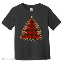 Plaid Christmas Tree Toddler T-Shirt thumb 0