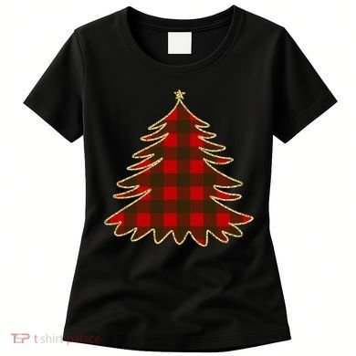 Plaid Christmas Tree Women's T-Shirt