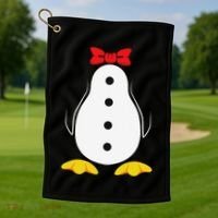 Penguin Costume Tuxedo Halloween Gift For Golf Towel thumb 1