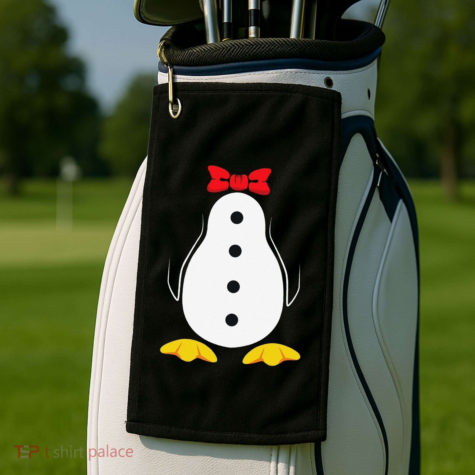 Penguin Costume Tuxedo Halloween Gift For Golf Towel