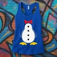 Penguin Costume Tuxedo Halloween Gift For Women's Tank Top thumb 3