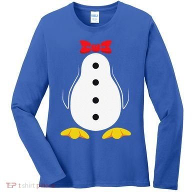 Penguin Costume Tuxedo Halloween Gift For Women's Long Sleeve Shirt