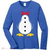 Penguin Costume Tuxedo Halloween Gift For Women's Long Sleeve Shirt thumb 0