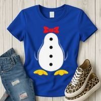 Penguin Costume Tuxedo Halloween Gift For Women's T-Shirt thumb 3