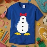 Penguin Costume Tuxedo Halloween Gift For Kids T-Shirt thumb 3