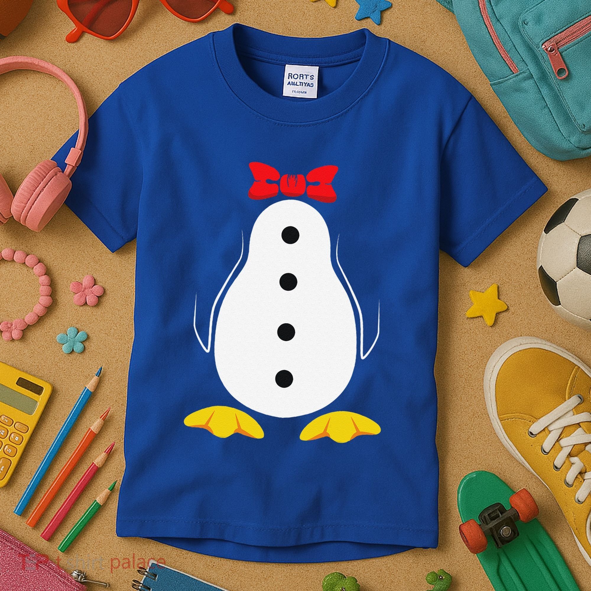 Penguin Costume Tuxedo Halloween Gift For Kids T-Shirt