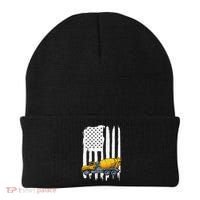 Patriotic Cement Truck Driver Concrete Mixer American Flag Beanie thumb 0