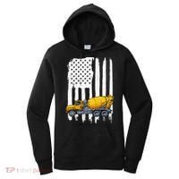 Patriotic Cement Truck Driver Concrete Mixer American Flag Women's Hoodie thumb 0