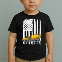 Patriotic Cement Truck Driver Concrete Mixer American Flag Toddler T-Shirt thumb 2