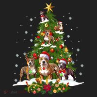 Pitbull Christmas Tree Pitbull Dog Xmas Party Great Gift Women's Sweatshirt thumb 2