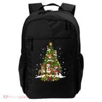 Pitbull Christmas Tree Pitbull Dog Xmas Party Great Gift Backpack thumb 0