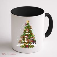 Pitbull Christmas Tree Pitbull Dog Xmas Party Great Gift Coffee Mug thumb 1