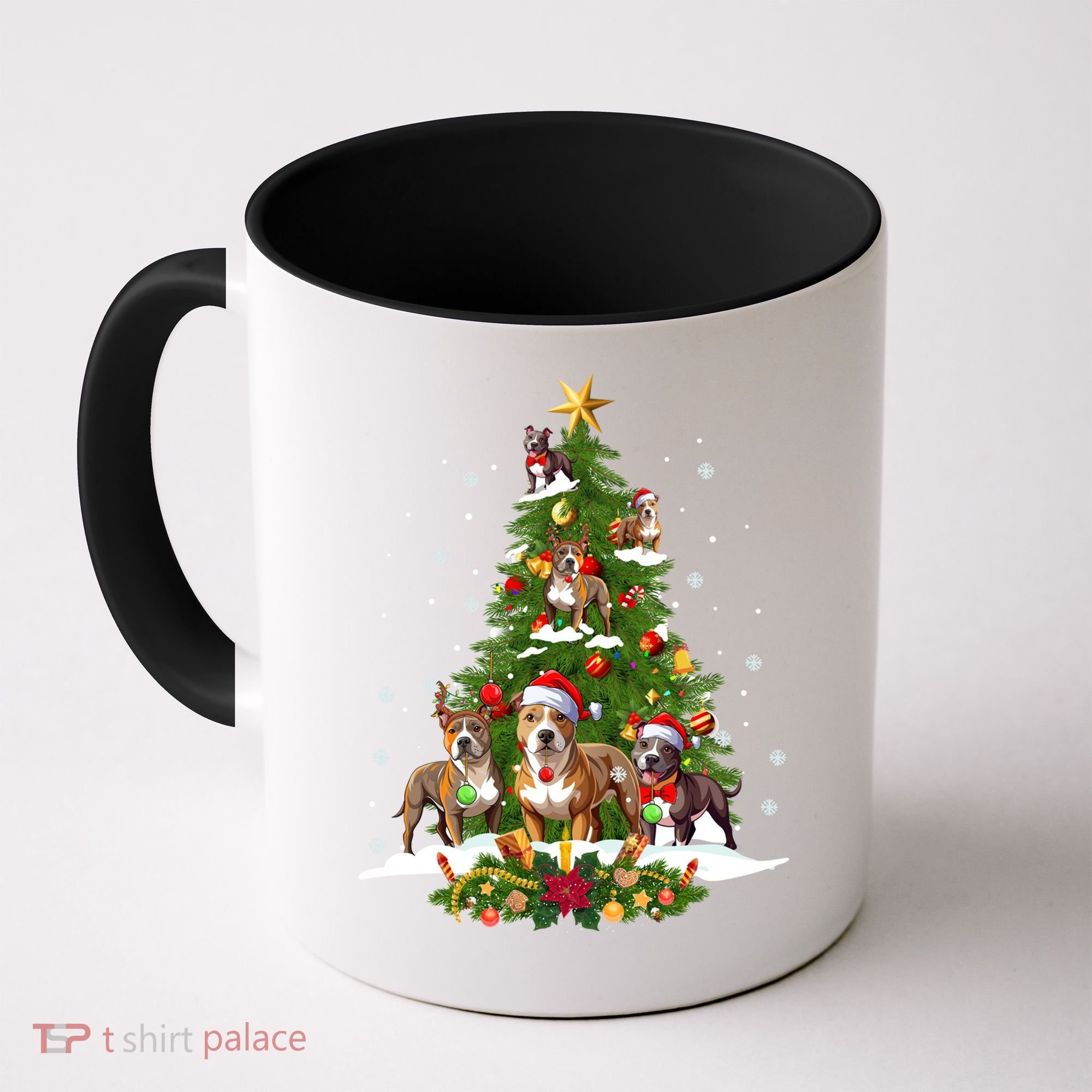 Pitbull Christmas Tree Pitbull Dog Xmas Party Great Gift Coffee Mug