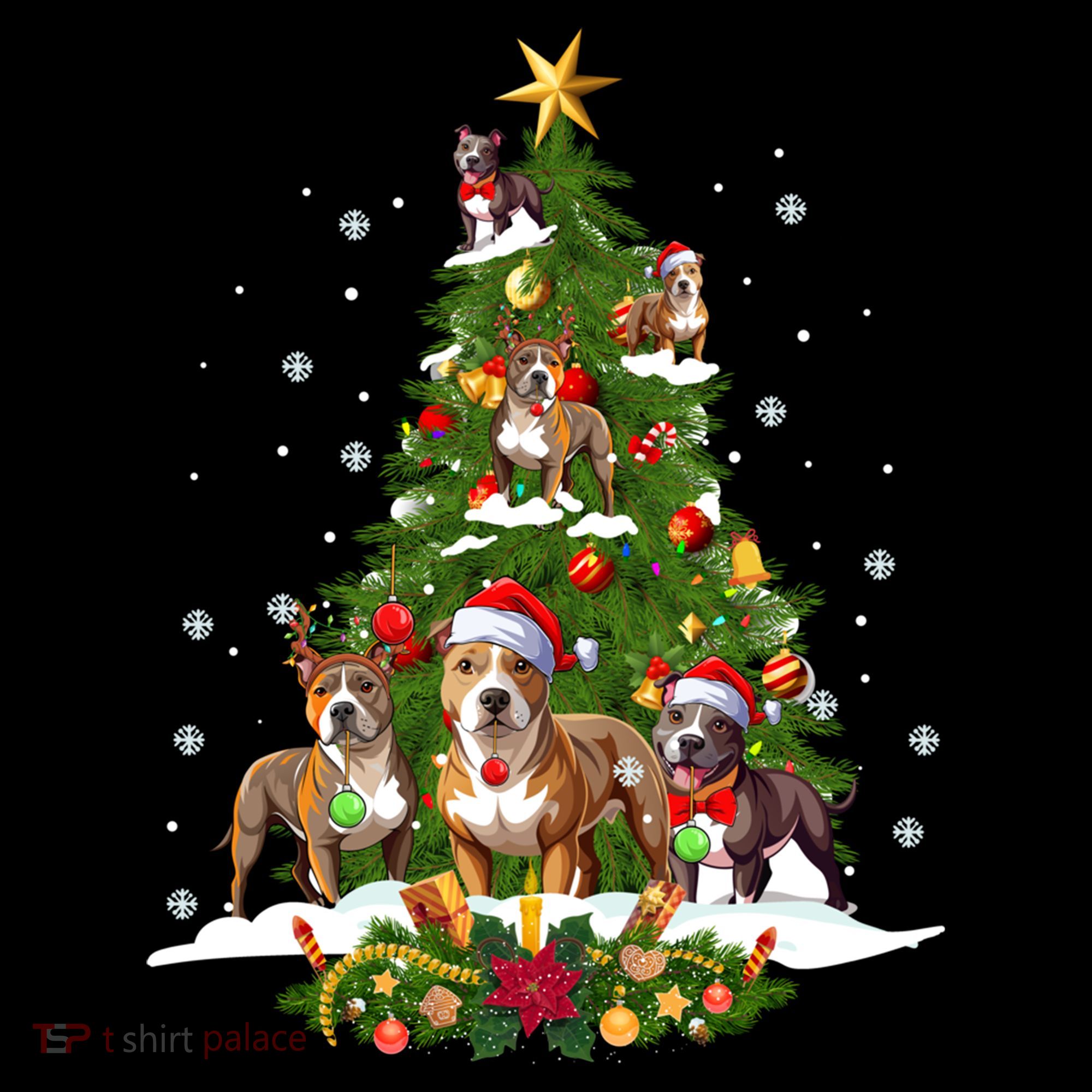 Pitbull Christmas Tree Pitbull Dog Xmas Party Great Gift Coffee Mug