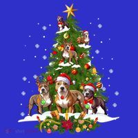 Pitbull Christmas Tree Pitbull Dog Xmas Party Great Gift Sweatshirt thumb 3
