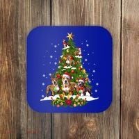 Pitbull Christmas Tree Pitbull Dog Xmas Party Great Gift Coaster thumb 0