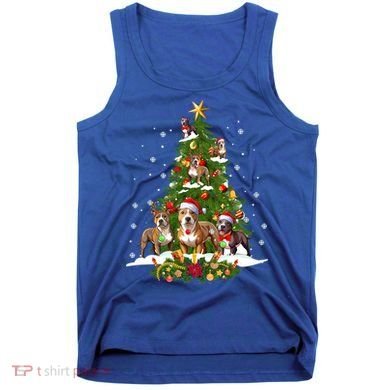 Pitbull Christmas Tree Pitbull Dog Xmas Party Great Gift Tank Top