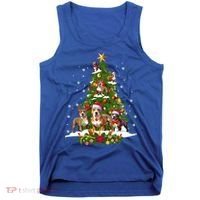 Pitbull Christmas Tree Pitbull Dog Xmas Party Great Gift Tank Top thumb 0
