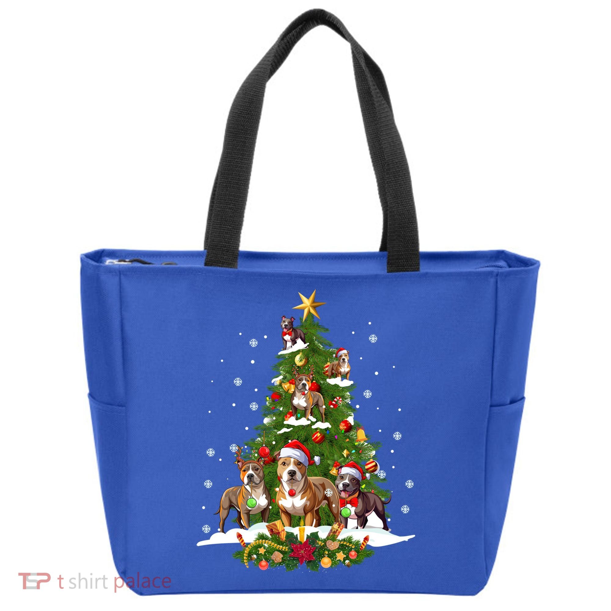 Pitbull Christmas Tree Pitbull Dog Xmas Party Great Gift Tote Bag