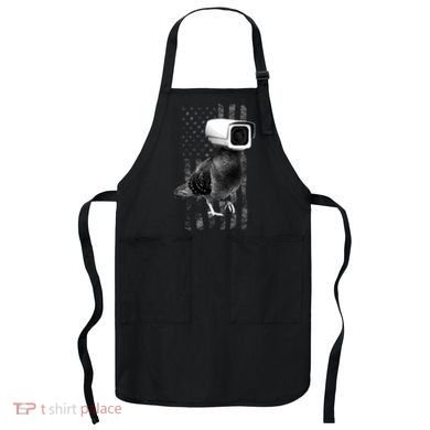 Pidgeon Camera USA Flag Apron