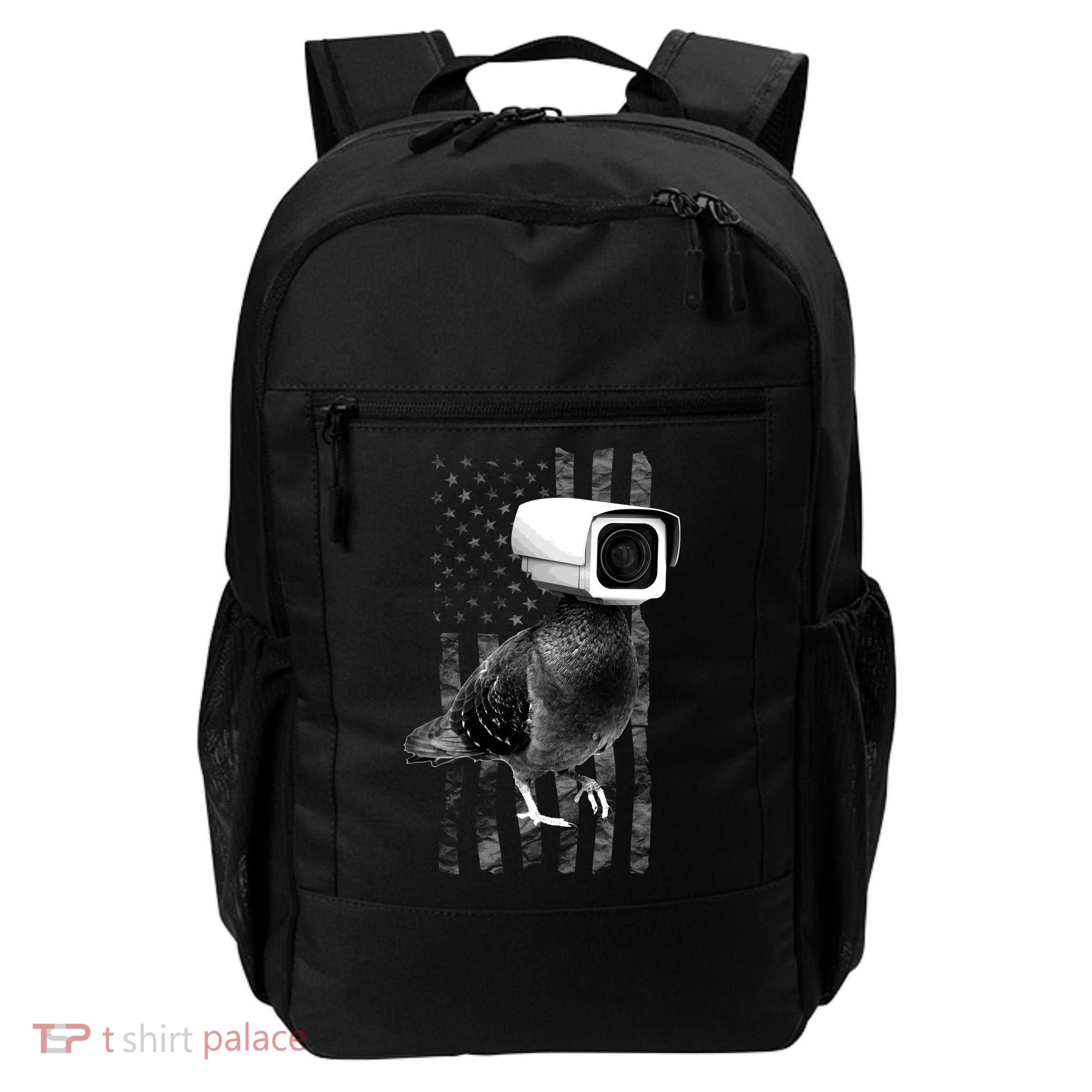 Pidgeon Camera USA Flag Backpack